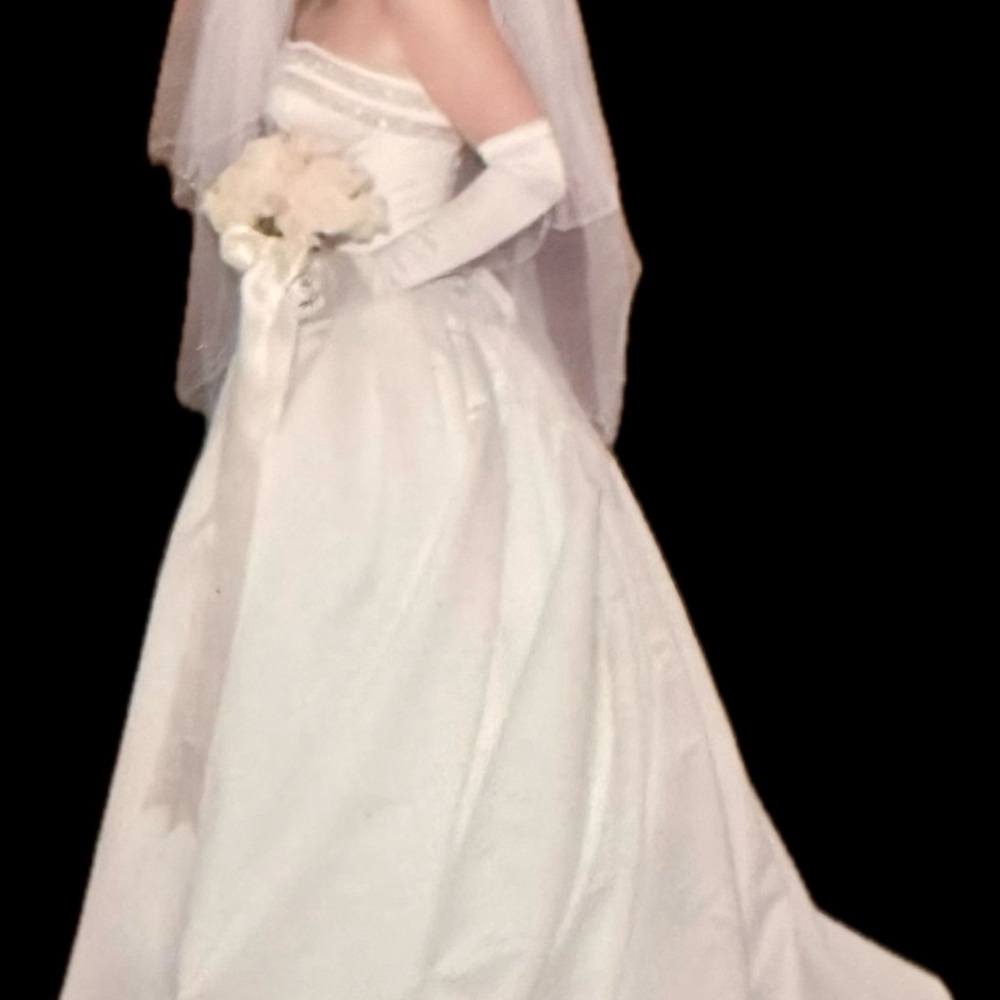 Gorgeous 2 Piece Corset Top Wedding Dress